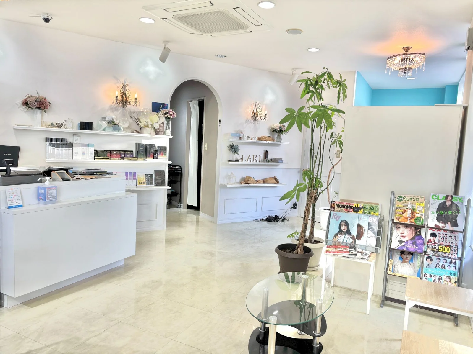 Laki hair designの店内