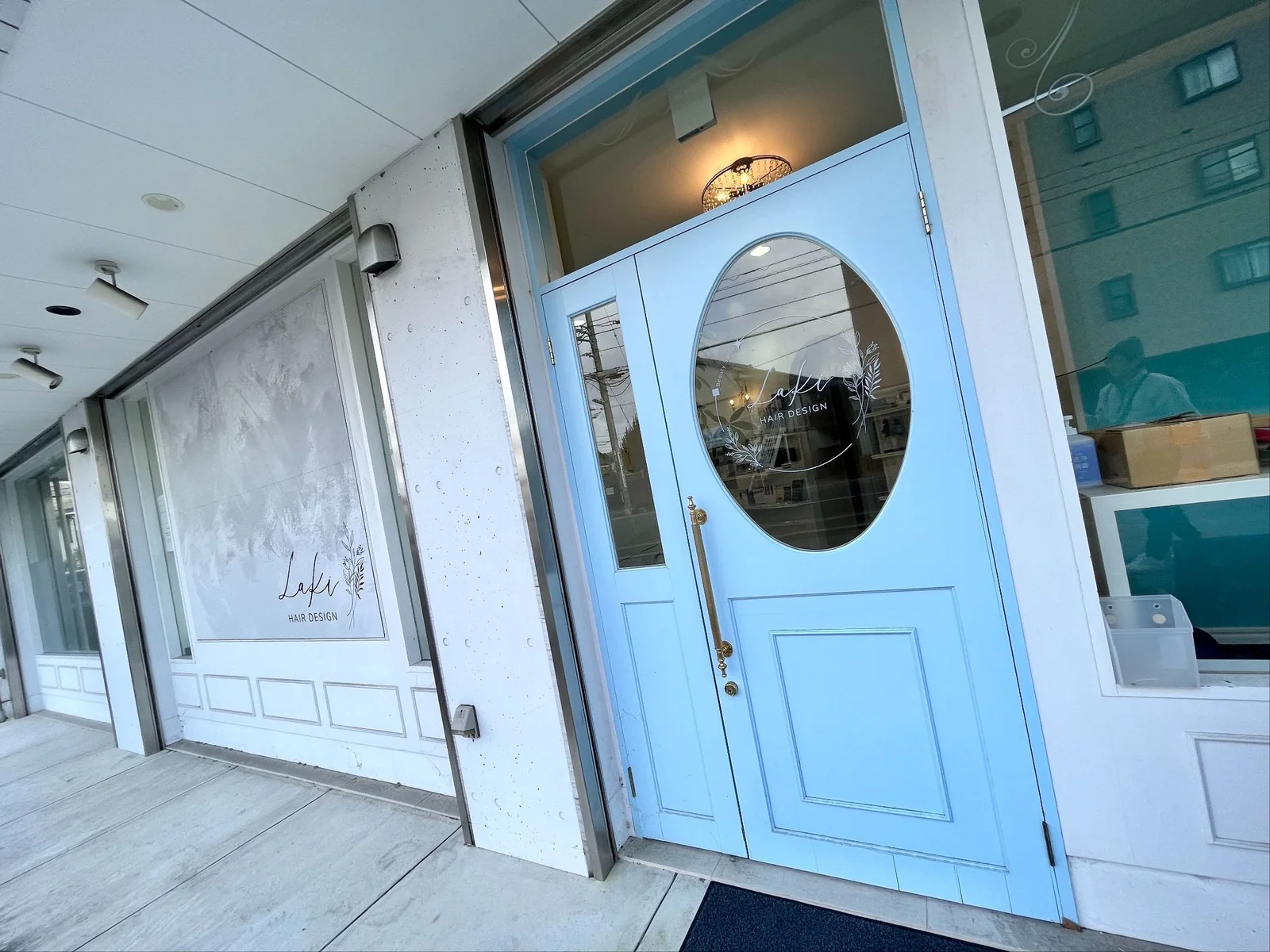 Laki hair designの店舗外観